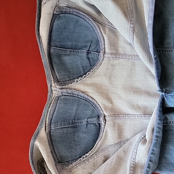 Blashe Short Sleeve Denim fitted top size L - Picture 14 of 16